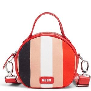 MSGM Red striped bag